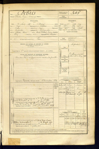 Debris, Charles Eugène Dominique