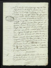 Convocation aux Etat généraux : lettres du Roi, ordonnance du bailli de Caen, notifications aux syndics des paroisses du bailliage de Falaise
