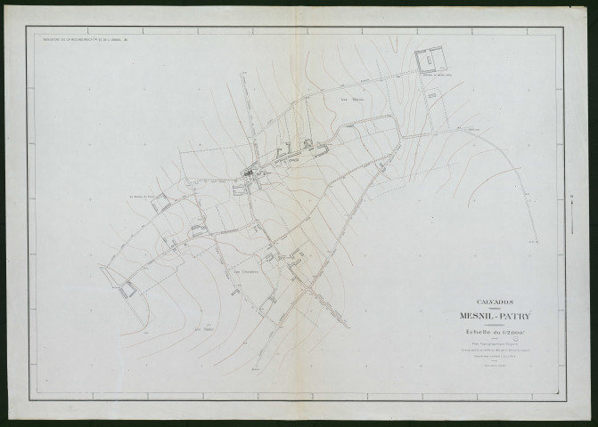 Plan topographique de Mesnil-Patry