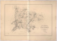 Carte topographique du canton de Tilly-sur-Seulle par Simon, géomètre en chef du cadastre