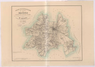 Carte topographique du canton de Bayeux par Simon, géomètre en chef du cadastre