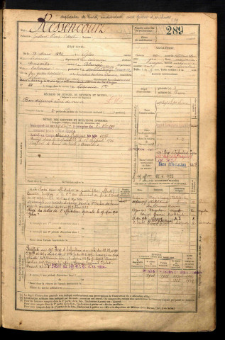 Ressencourt, Gustave Pierre Célestin