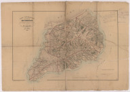 Carte topographique du canton de Dozuley par Simon, géomètre en chef du cadastre