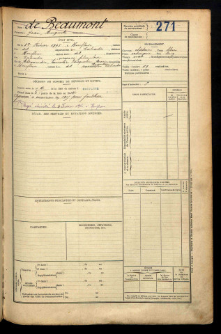 Beaumont de, Jean Auguste