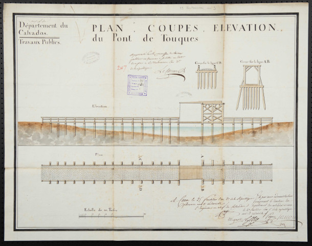 Touques : devis de réparation du pont