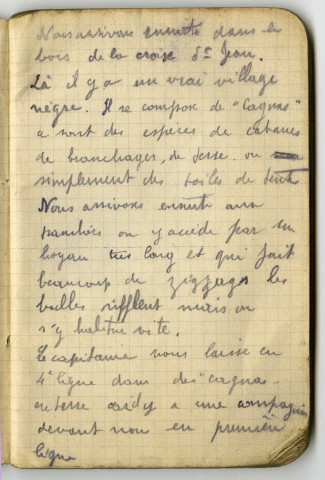 Extrait du carnet de route de René Seguin