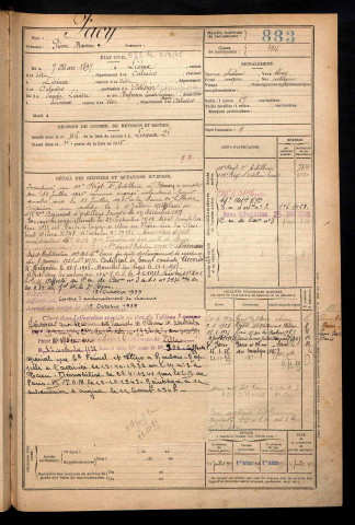 Facy, Pierre Maurice