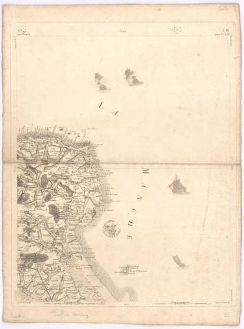 Carte de Cassini : Barfleur, Montebourg.