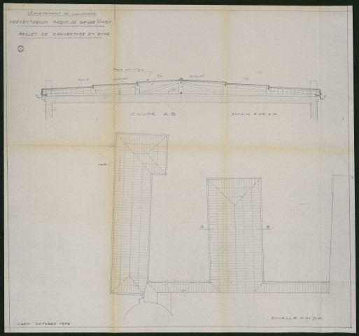 Plan comptable : maternité départementale de Bénouville, sanatorium de Saint-Sever-Calvados, aérium de Graye-sur-Mer, cantine de la préfecture