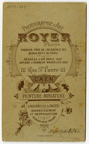 Portrait et photographie imprimé du magasin Gillette à Caen