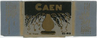 12 vues de Caen, signées "LL-ND"