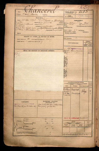 Chancerel, Raoul Maurice