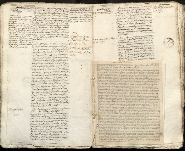 Manuscrit Jobey sur l'histoire d'Orbec...