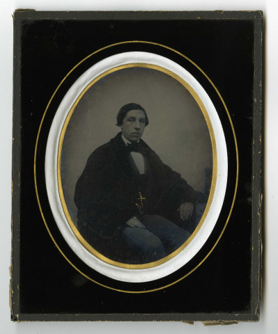 Daguerréotype d'Alexandre le Grand d'Annerville, par Auguste Autin (photographe, 33 rue Saint-Jean à Caen)