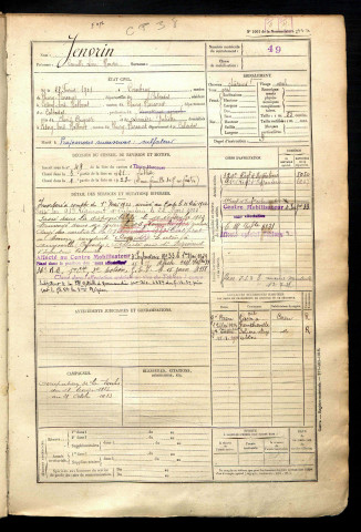 Jenvrin, Camille Léon Honoré