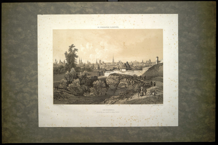 Vues générales de Caen (dont vues de type portrait de ville) (documents n°1 à 16 ; 32)