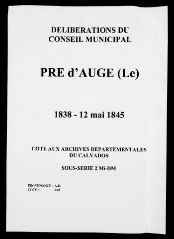 1838-12 mai 1845