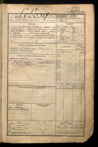 Lebosq, Gaston Georges André