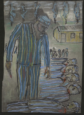 Kapo responsable de cinq meurtres par égorgement (dessin n°43)