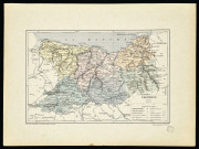 Calvados [carte des arrondissements], gravé par M[auri]ce Perrin, imprimé par Lemercier et compagnie