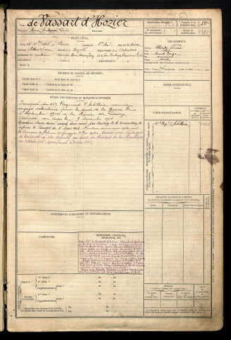 Vassart d'Hozier de, Marie Ambroise Louis