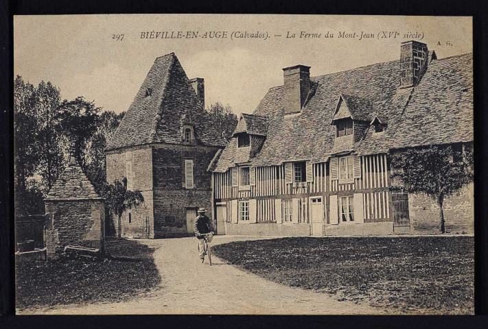 Biéville-en-Auge : Ferme de Mont-Jean (n°1) ; Pistellerie (n°2) ; Manoir de Bougy (n°3)