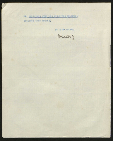 Rapport du 19 décembre 1944