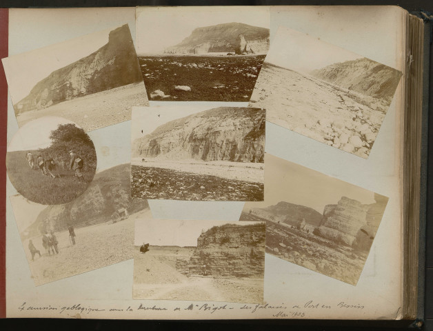 « Excursion géologique sous la direction de Mr Bigot, les falaises de Port en Bessin, mai 1903 » (pages 28 à 30).