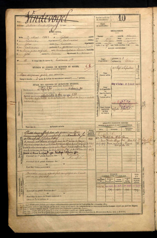 Vindevogel, Adrien Emile Alphonse