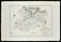 Carte des cantons de Cherbourg et d'Octeville (Manche). Bitouzé Dauxmesnil