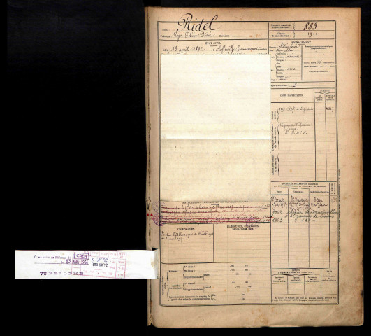 Ridel, Roger Félicien Désiré