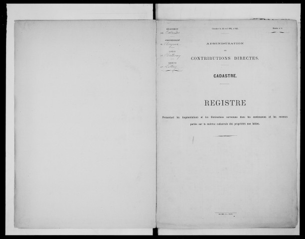 matrice cadastrale des propriétés foncières (bâties et non bâties), 1827-1913, 3e vol. (folios 1101-1244)