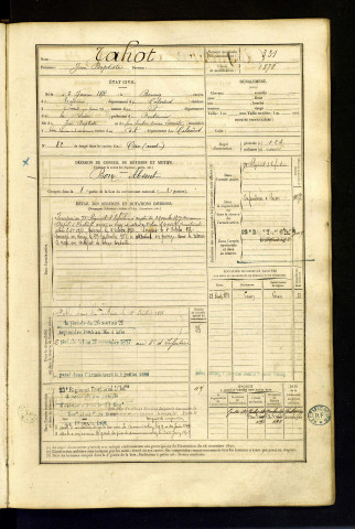 Tahot, Jean Baptiste