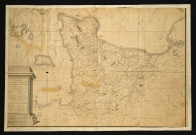 Carte des paroisses, routes, ports et digues