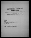 Lettres de Maximilien de Robespierre : membre de la Convention nationale de France à ses commettants