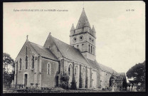 Englesqueville-la-Percée : Eglise (n°1 à 2) Château (dont la porte d'entrée, tourelle Est) (n°3 à 8)