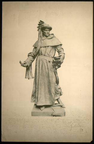 Statue d'Alain Chartier de Bayeux (dédicacée)