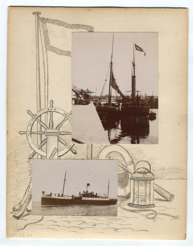 Bateaux dont le bateau à vapeur Prince Arthur (photos n°46 et 47)