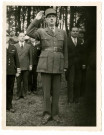 4 photographies du discours du général De Gaulle le 16 juin 1946 à Bayeux