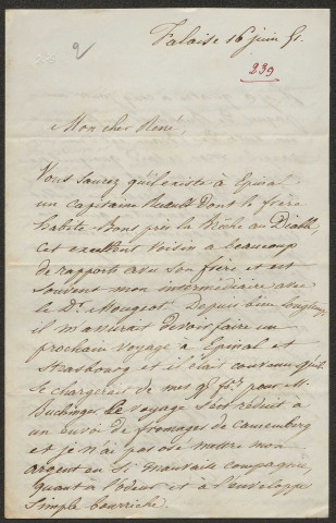 Lettres de Brébisson à Lenormand de 1851 à 1855 (lettres n°238 à 265)