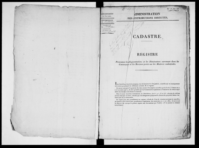 matrice cadastrale des propriétés foncières (bâties et non bâties), 1830-1913, 2e vol. (folios 601-1104)