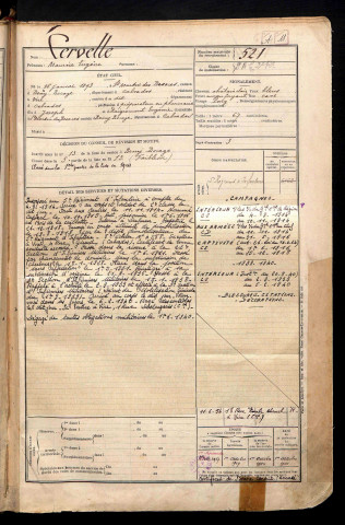 Cervelle, Maurice Eugène