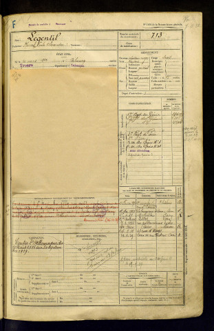 Legentil, Marcel Emile Alexandre