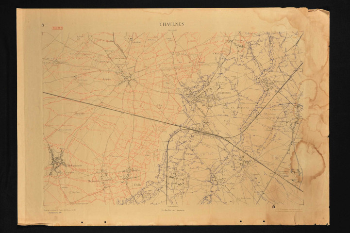 CHAULNES (Somme), Bataille de la Somme, tranchée.