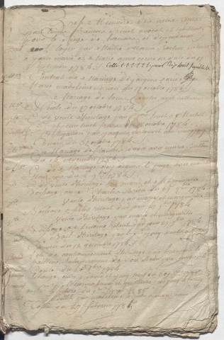 Répertoires de la collection de l'étude notariale (19 septembre 1784-19 ventôse an VIII)