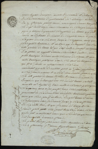 Installation ; acquisition de l'hôtel de Manneville ; clôture des jardins