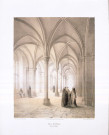 Mont-St-Michel : réfectoire des religieux. Par G. Bouet