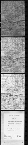 Carte des plages du débarquement du 6 juin 1944, d' Arromanches à Ver