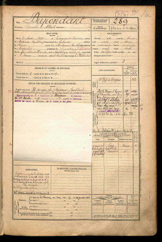 Dupendant, Camille Albert