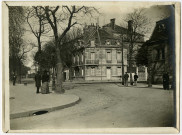 Caen : vue de la maison des médecins et du théâtre depuis la place Gambetta